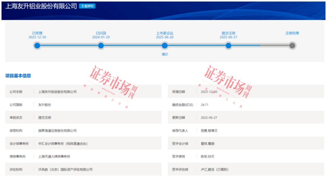 九游官网入口：友升股份提交IPO注册申请 产品获知名汽车厂商认可(图2)