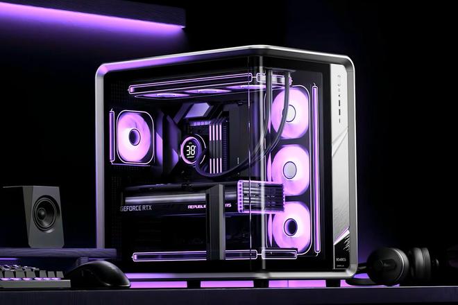 乔思伯 BO400 铝框机箱新增 CG 款：左前无柱两片式曲面弯玻(图2)