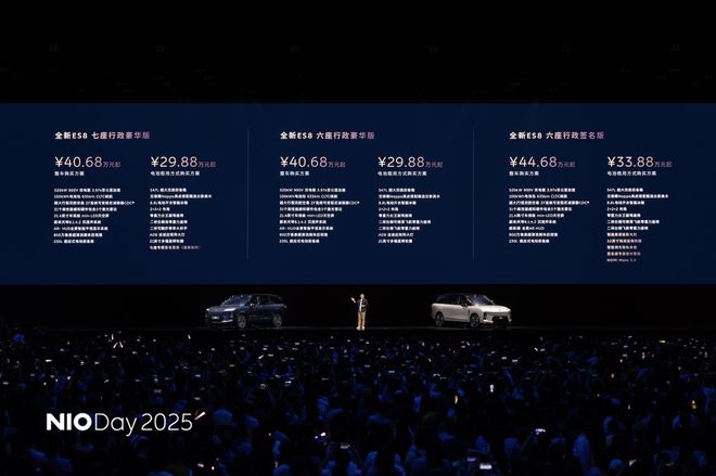 蔚来NIO Day 2025｜第三代全新ES8上市 还有ET9特别版(图2)