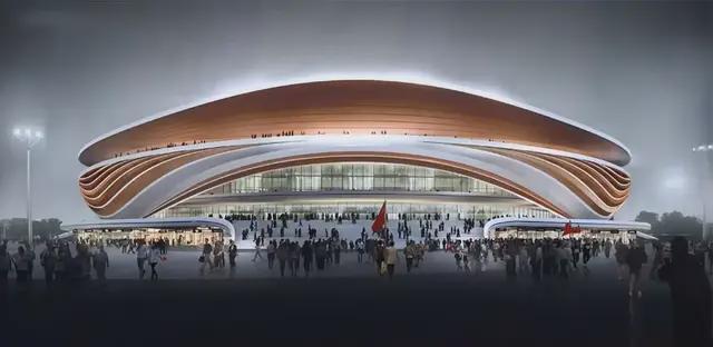 黄河体育中心足球场幕墙施工中“黄河奔腾”意象显现(图9)