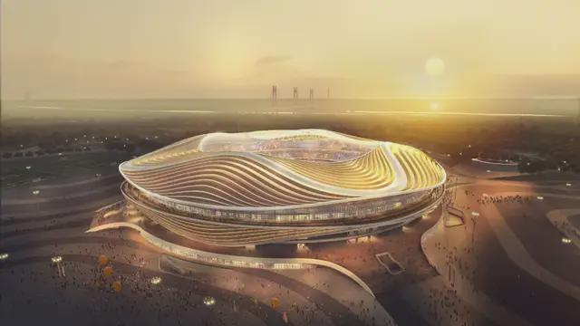 黄河体育中心足球场幕墙施工中“黄河奔腾”意象显现(图5)