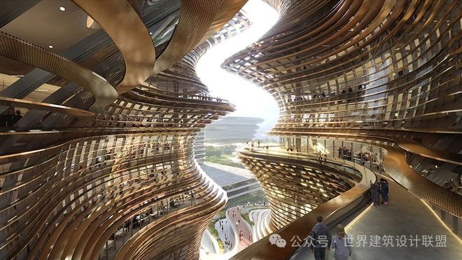 九游app：扎哈事务所设计的层叠“城市峡谷”！深圳一丹中心项目全面封顶！(图7)