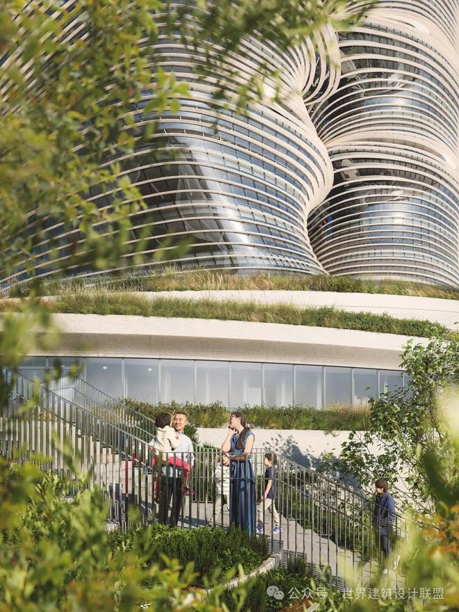九游app：扎哈事务所设计的层叠“城市峡谷”！深圳一丹中心项目全面封顶！(图5)