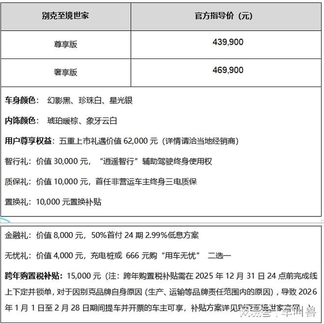 九游app：别克至境世家上市官方指导价4399万~4699万元
