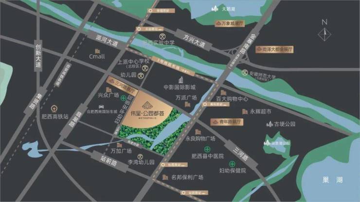 合肥最新在售楼盘-营销中心电线热销楼盘详情配套学校-项目规划图-最新消息-看房热线(图1)